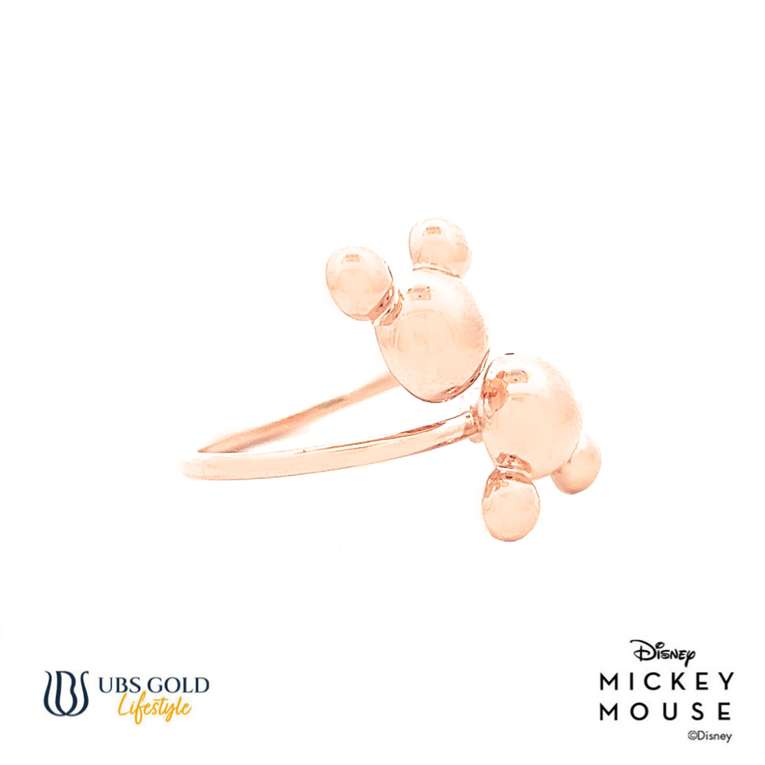 UBS Gold Cincin Emas Disney Mickey Mouse - Acy0020 - 17K