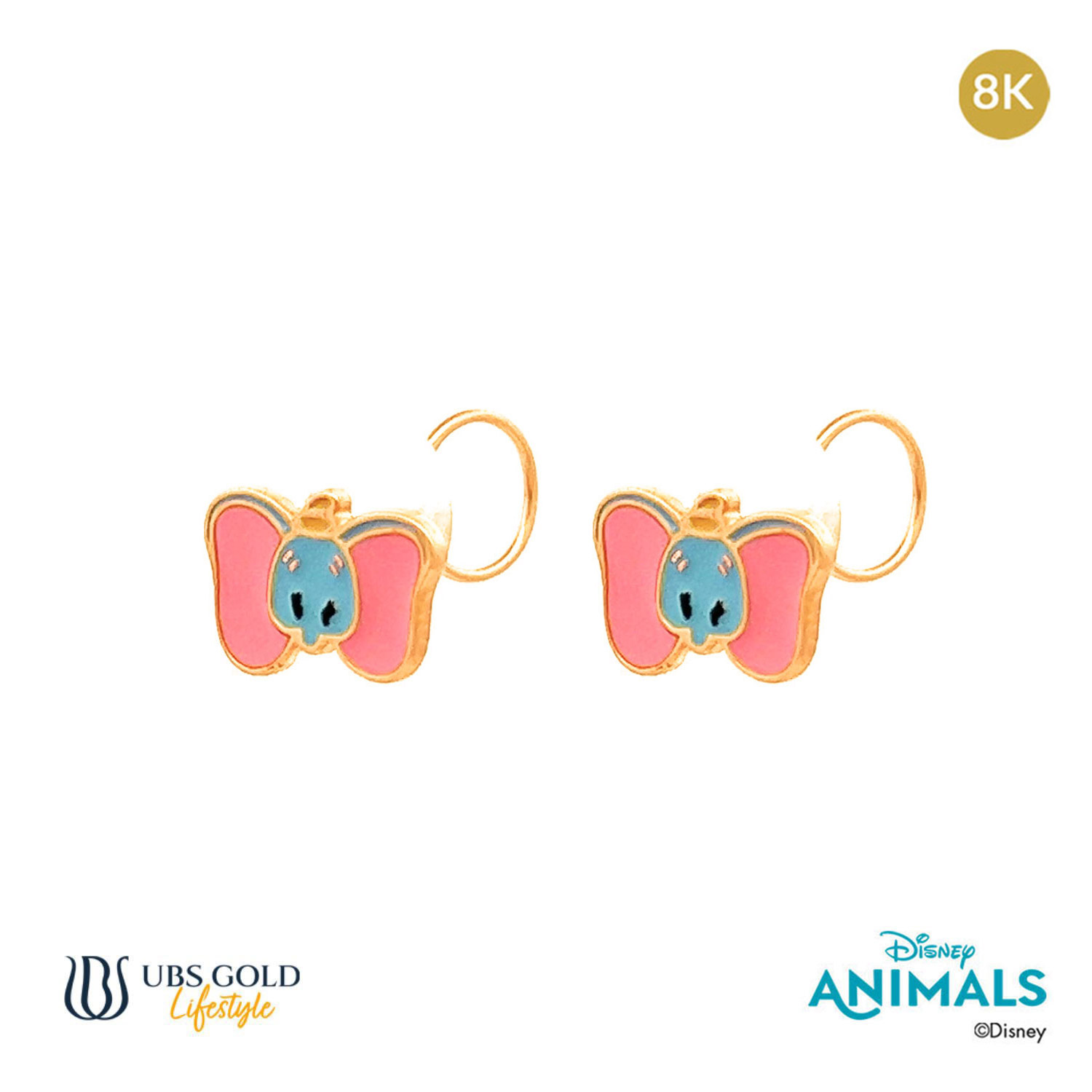 UBS Gold Anting Emas Anak Disney Animals - Awy0019K - 8K