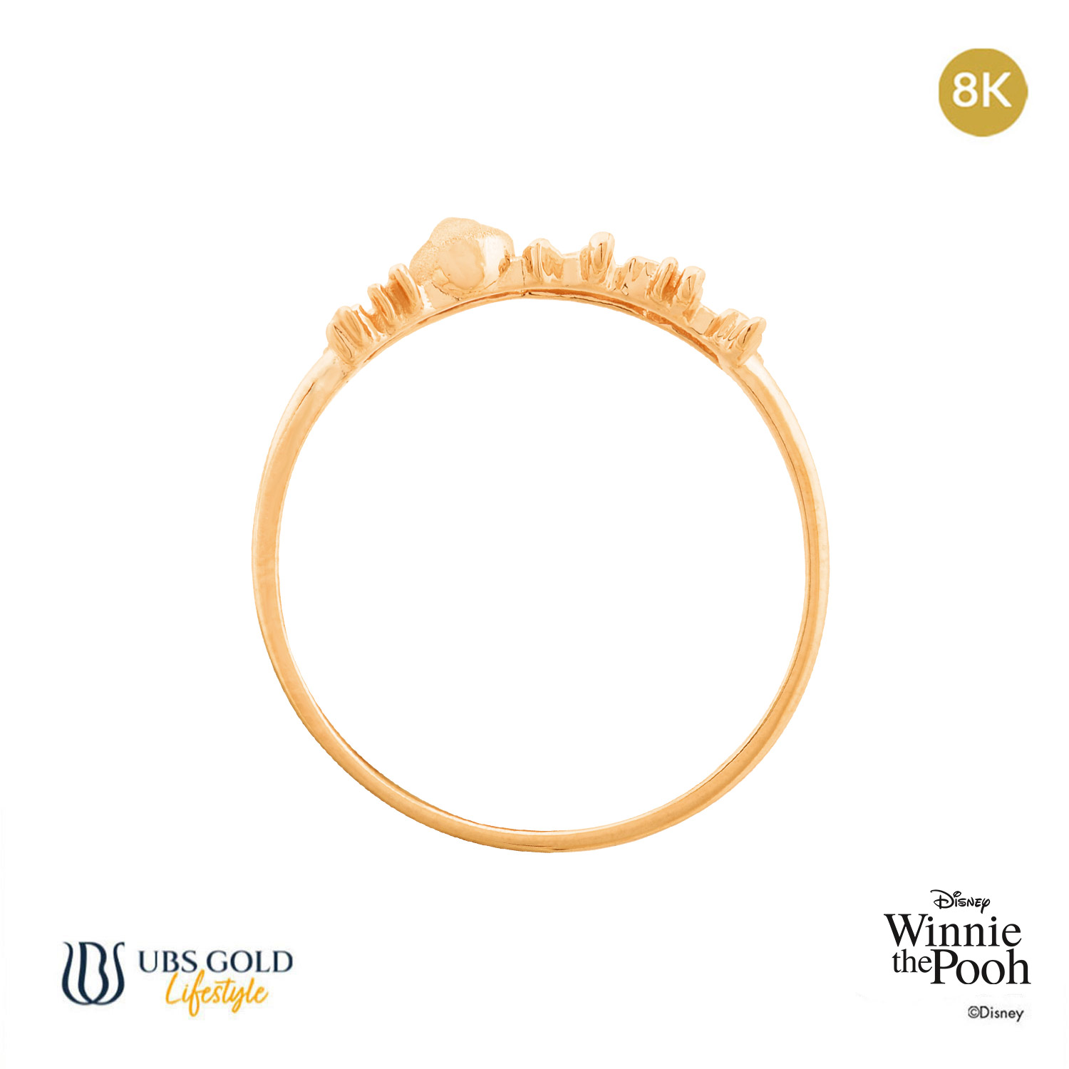 UBS Gold Cincin Emas Disney Winnie The Pooh - Ccy0122K - 8K