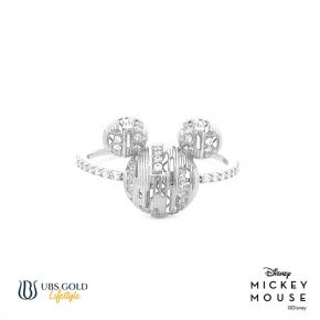 UBS Gold Cincin Emas Disney Mickey Mouse - Ccy0201 - 17K