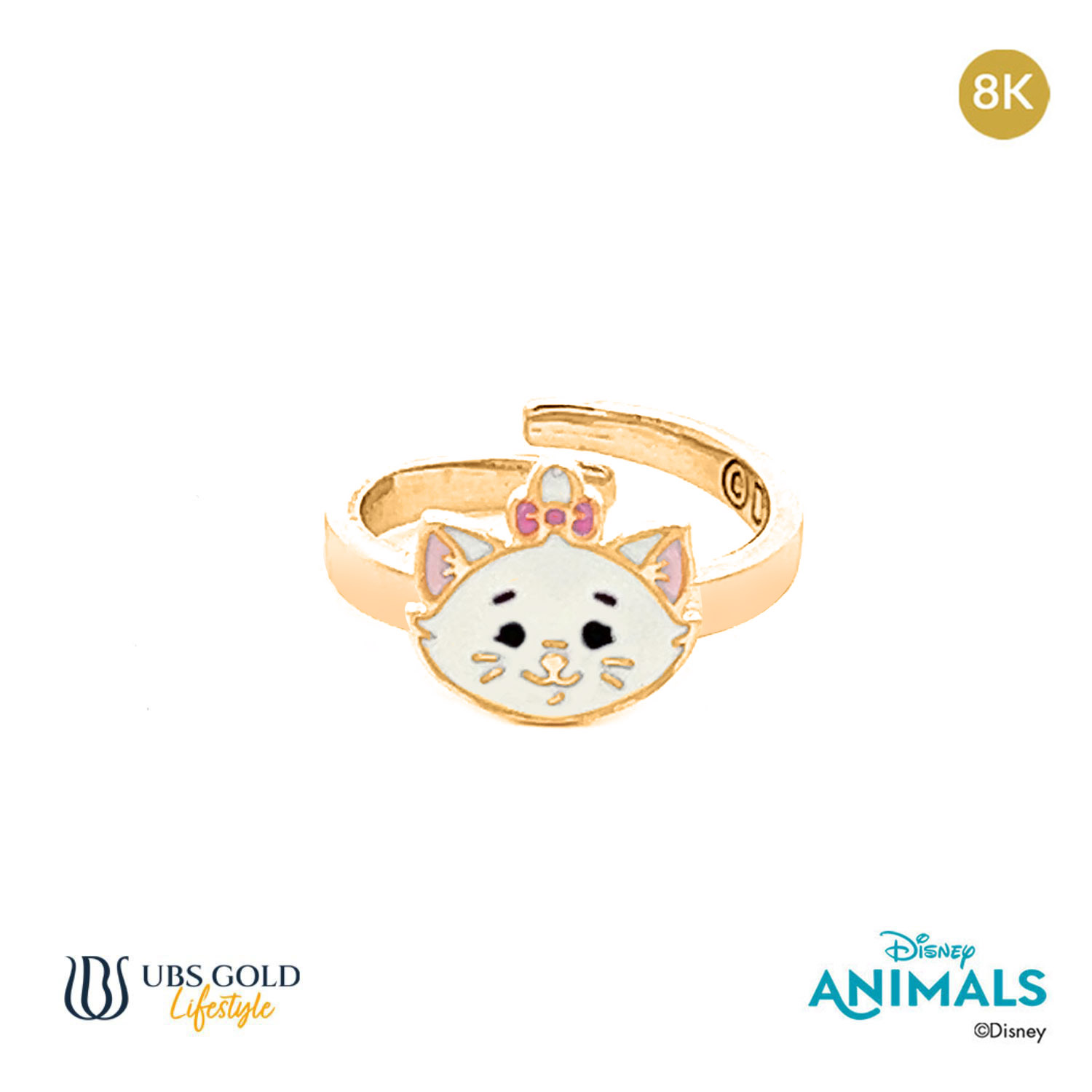 UBS Gold Cincin Emas Bayi Disney Animals - Cny0040K - 8K