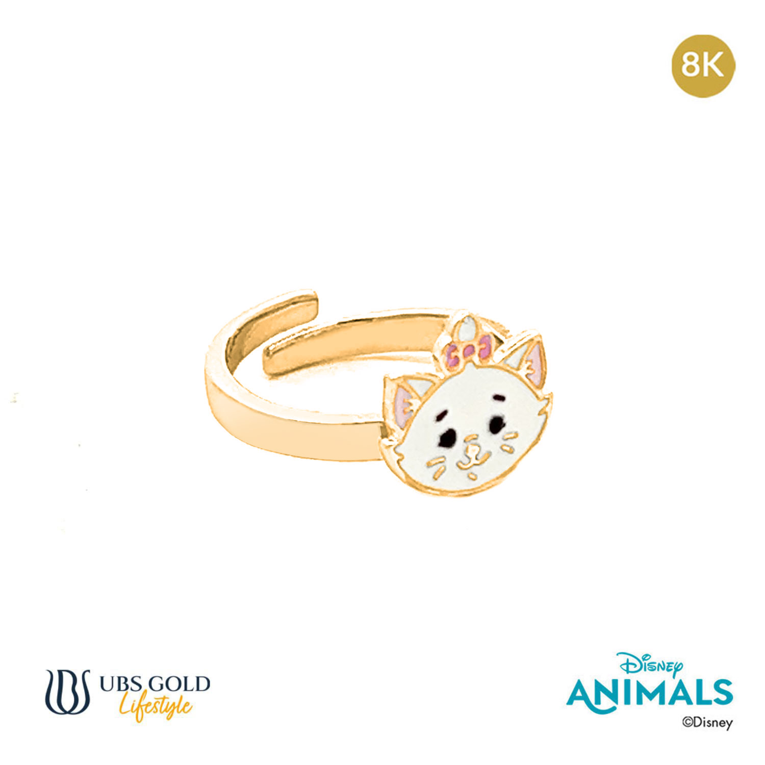 UBS Gold Cincin Emas Bayi Disney Animals - Cny0040K - 8K