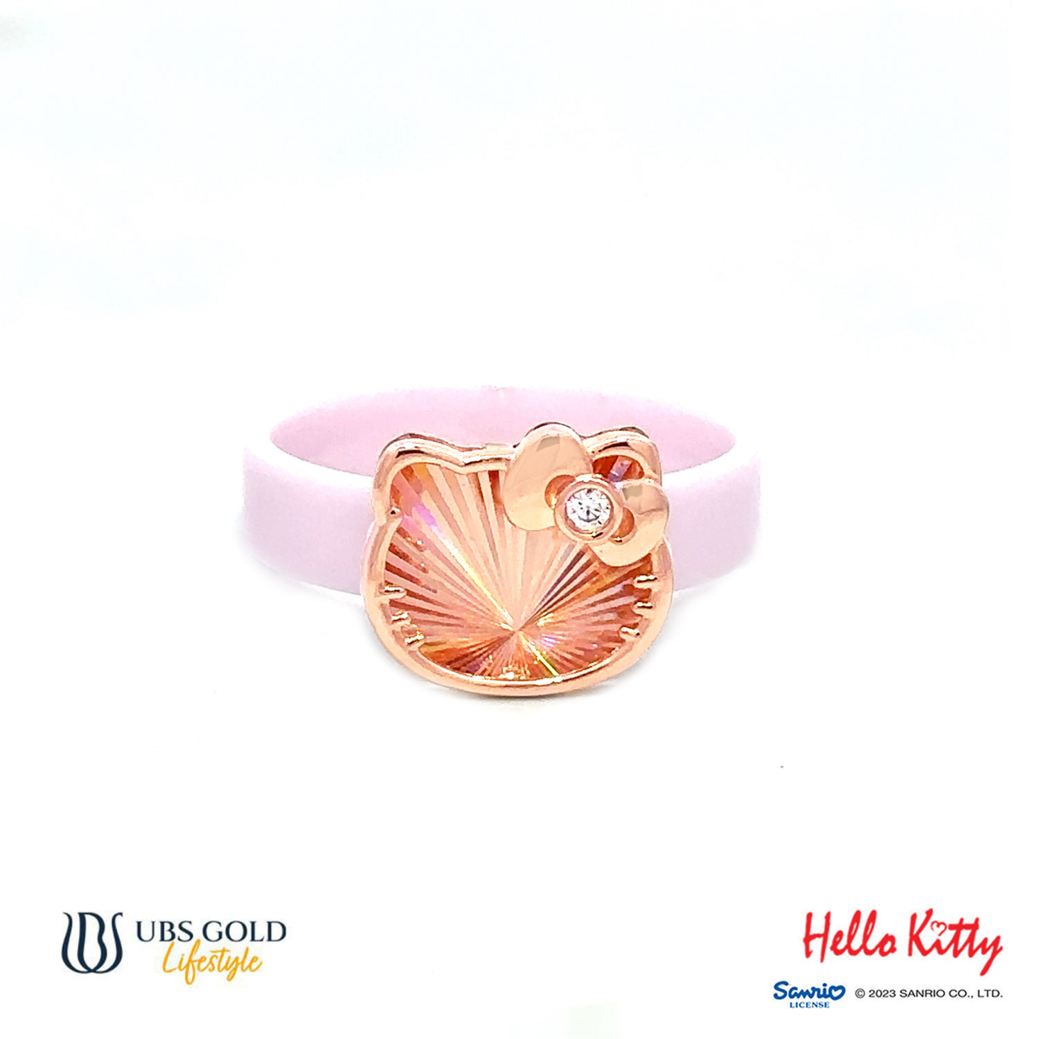 UBS Gold Cincin Emas Sanrio Hello Kitty Rainbow - Ecz0001P - 17K