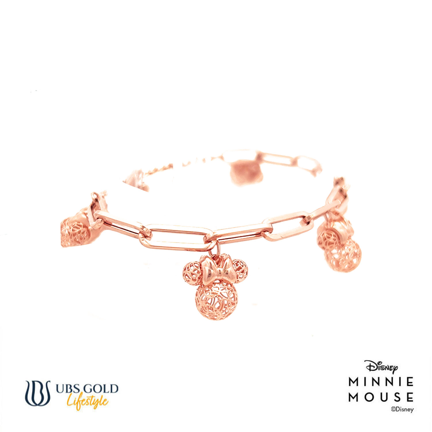 UBS Gold Gelang Emas Disney Minnie Mouse - Hgy0148G - 17K