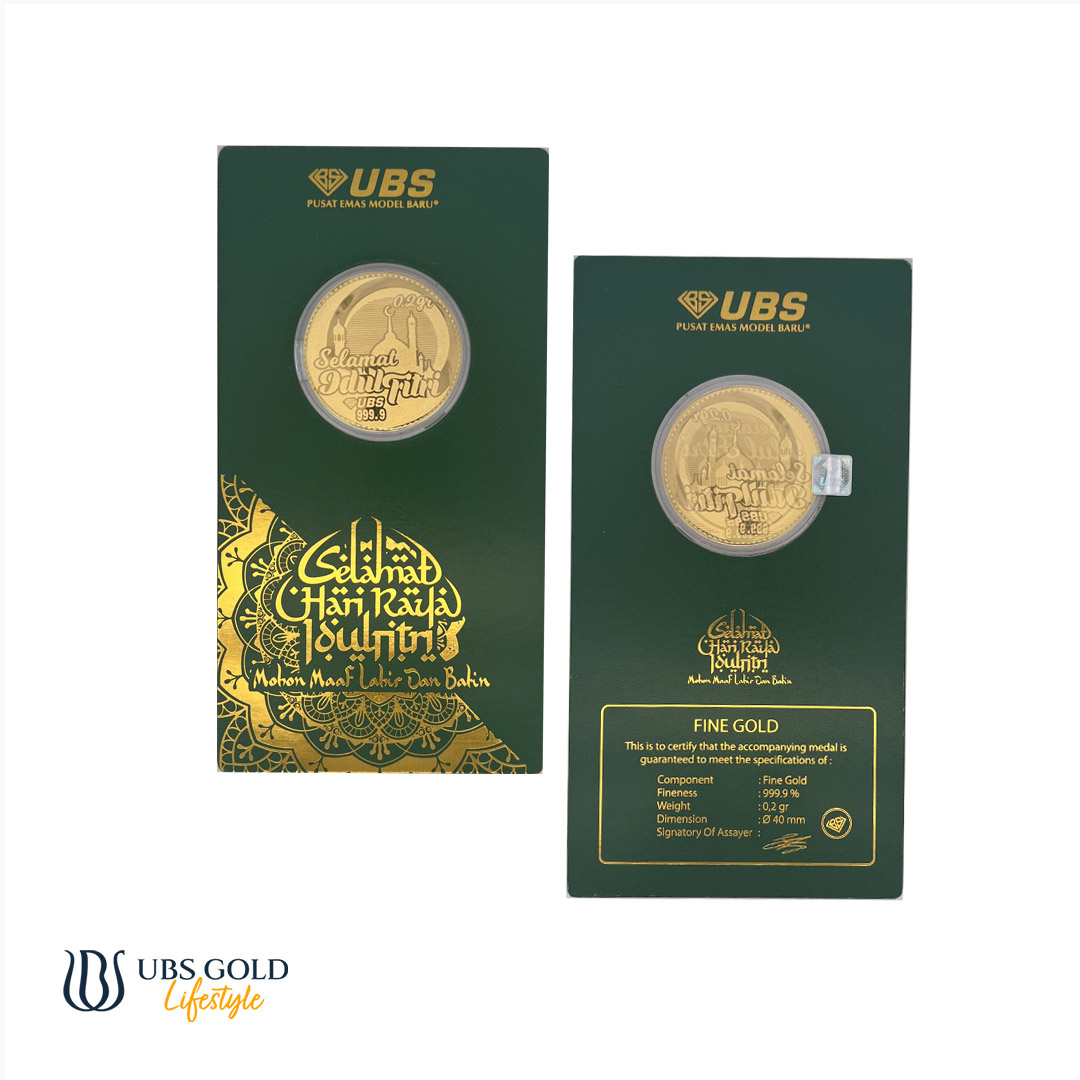 UBS Gold Angpao Selamat Idul Fitri 0.2 Gr (HB)