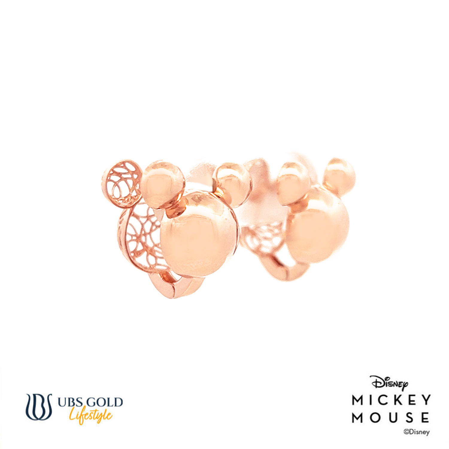 UBS Gold Anting Emas Disney Mickey Mouse - Cay0025 - 17K