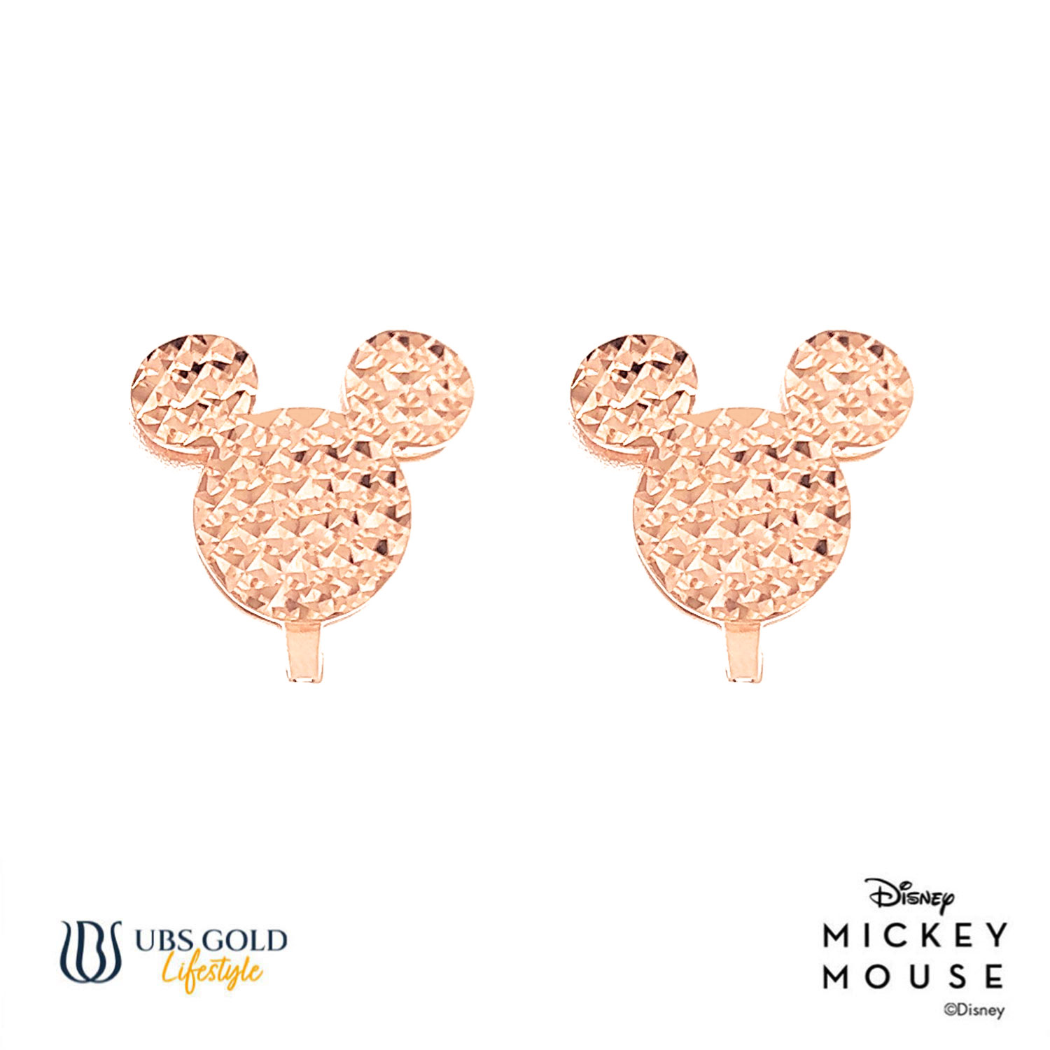 UBS Gold Anting Emas Disney Mickey Mouse - Cay0026 - 17K