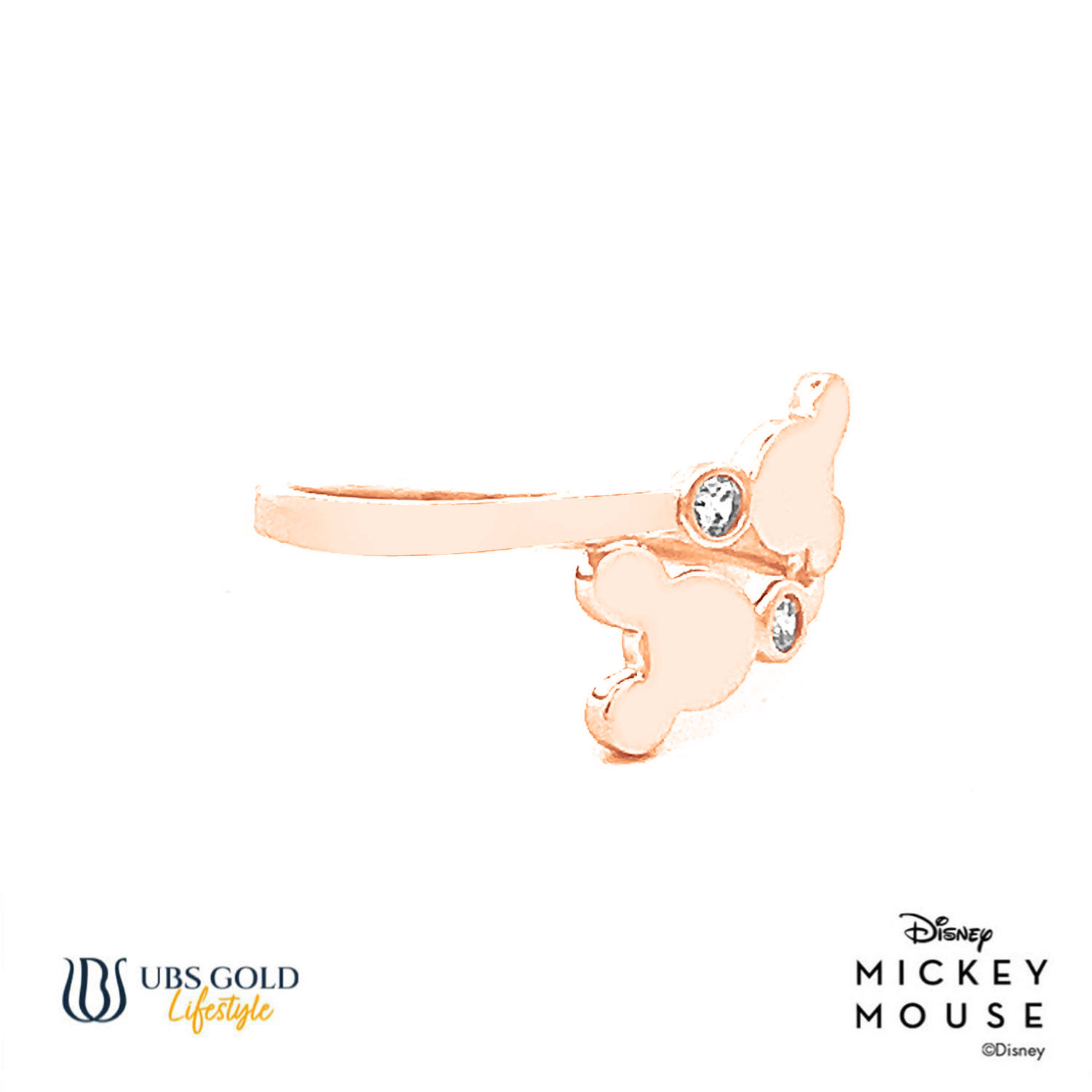 UBS Gold Cincin Emas Disney Mickey Mouse - Ccy0061 - 17K