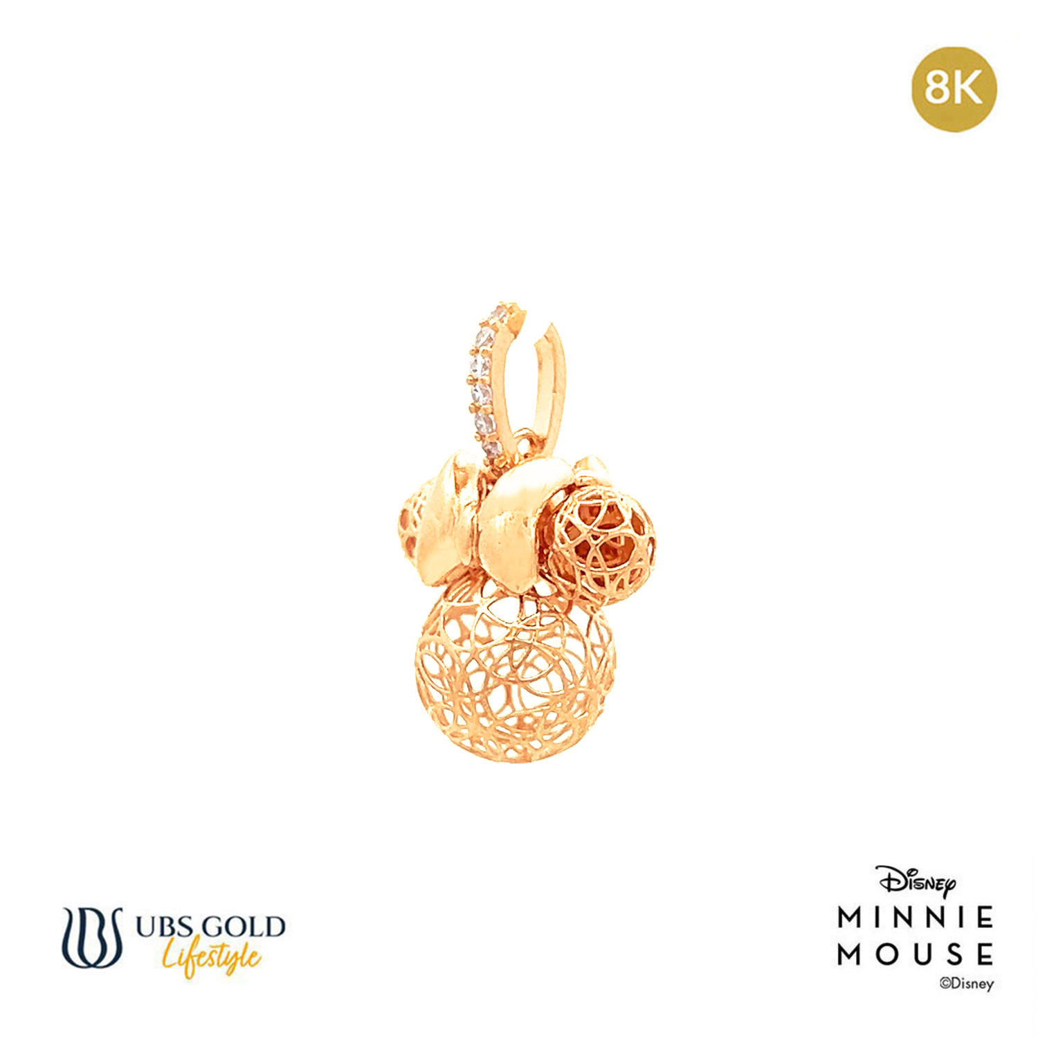 UBS Gold Liontin Emas Disney Minnie Mouse - Cly0022K - 8K