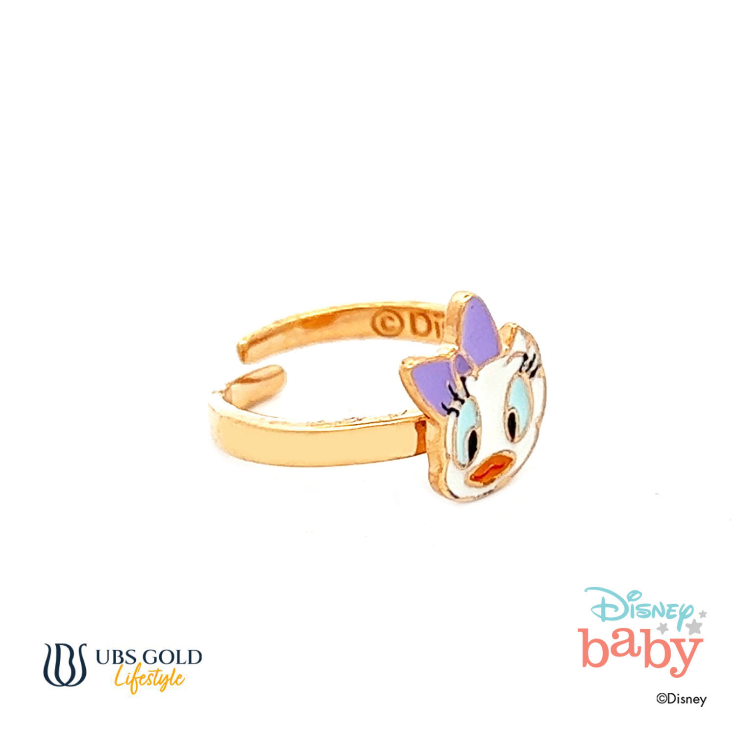 UBS Gold Cincin Emas Bayi Disney Daisy Duck - Cny0013 - 17K
