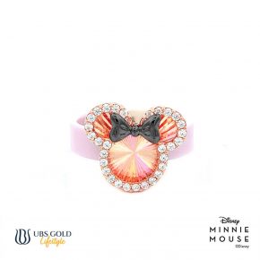 UBS Gold Cincin Emas Disney Minnie Mouse Rainbow - Ecy0005P - 17K