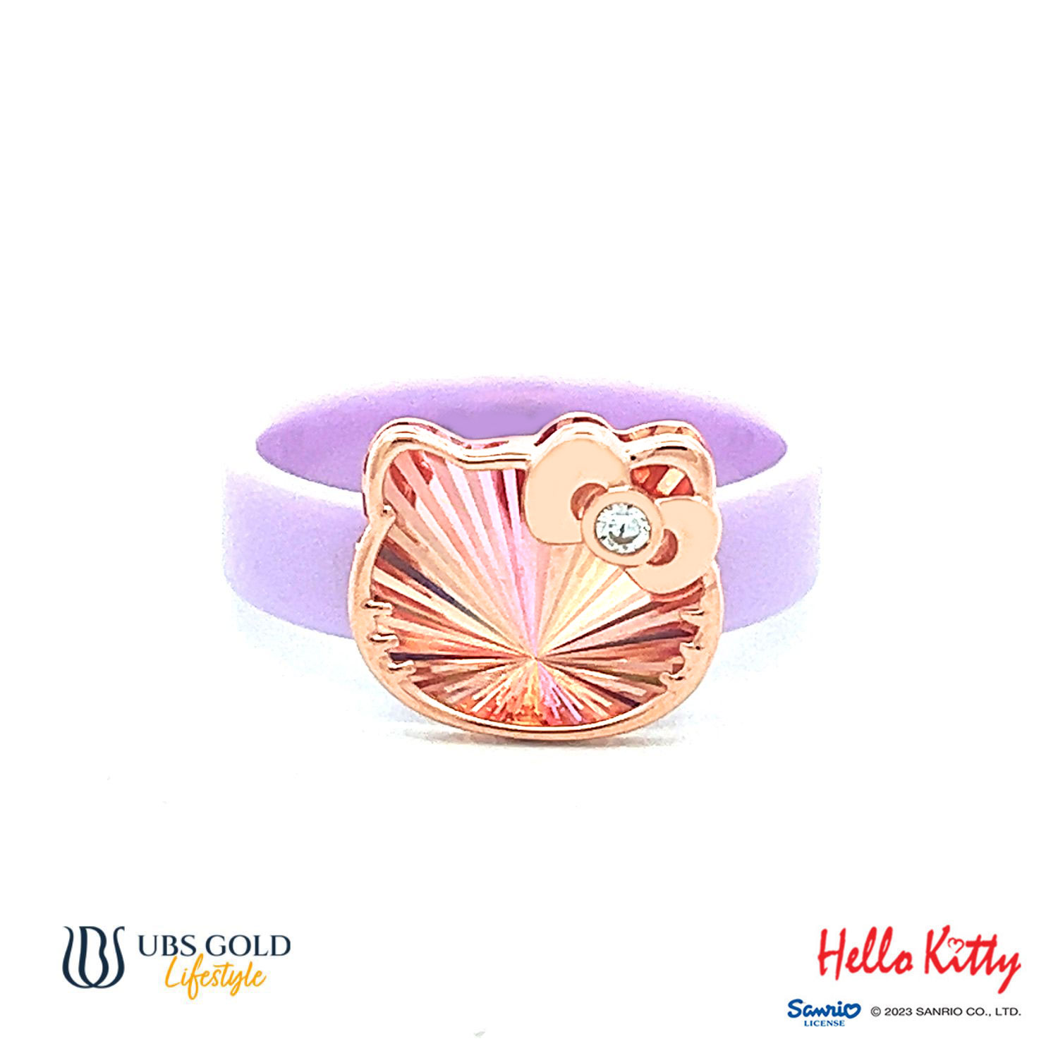 UBS Gold Cincin Emas Sanrio Hello Kitty Rainbow - Ecz0001U - 17K