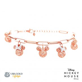 UBS Gold Gelang Emas Disney Mickey Minnie Mouse - Hgy0146G - 17K