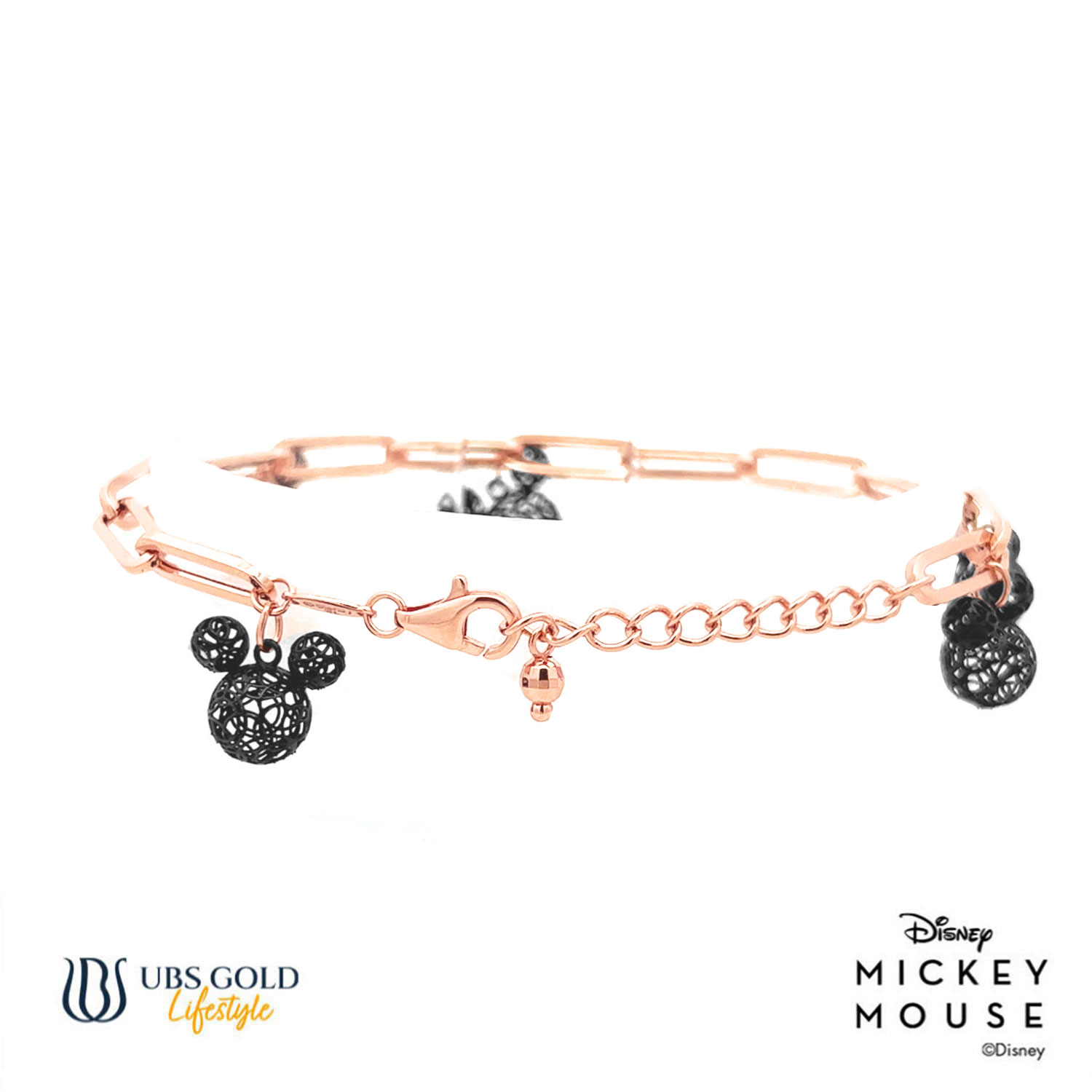 UBS Gold Gelang Emas Disney Mickey Mouse - Hgy0147P - 17K