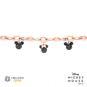 UBS Gold Gelang Emas Disney Mickey Minnie Mouse - Hgy0160 - 17K