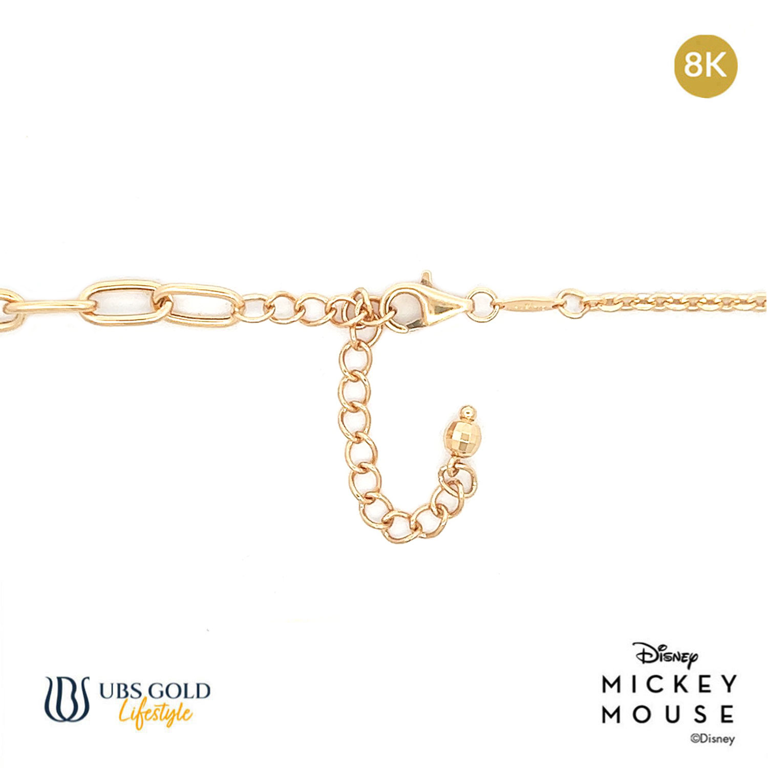 UBS Gold Kalung Emas Disney Mickey Mouse - Hky0210K - 8K