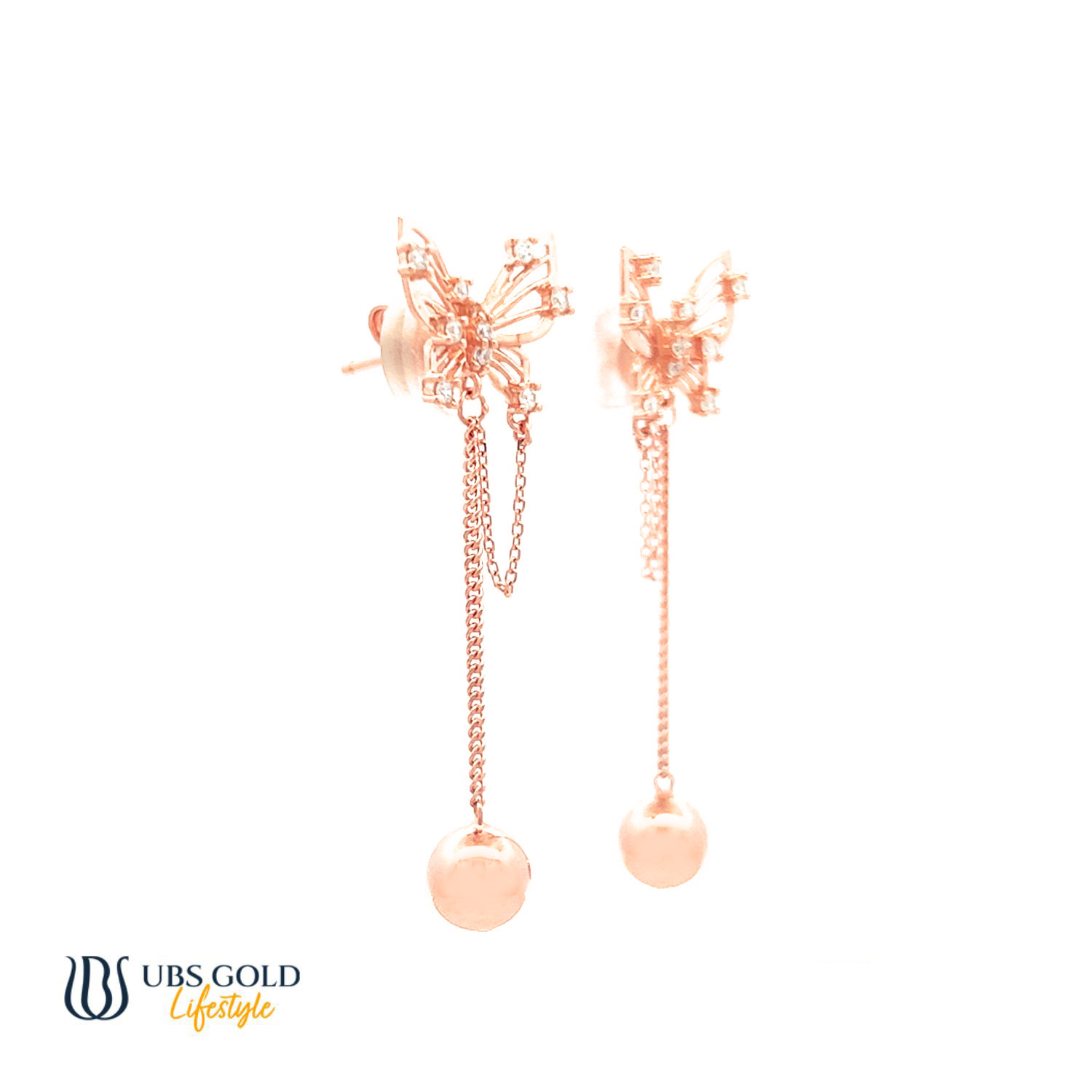 UBS Gold Anting Emas Millie Molly - Kwr1500 - 17K