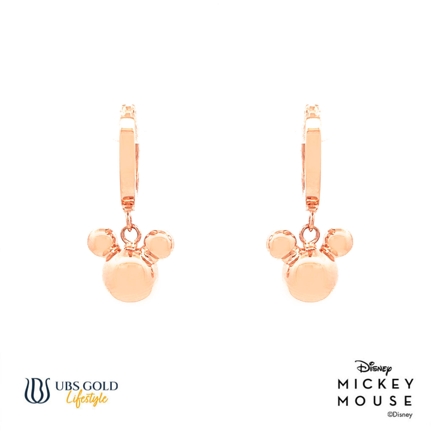 UBS Gold Anting Emas Disney Mickey Mouse - Aay0101 - 17K