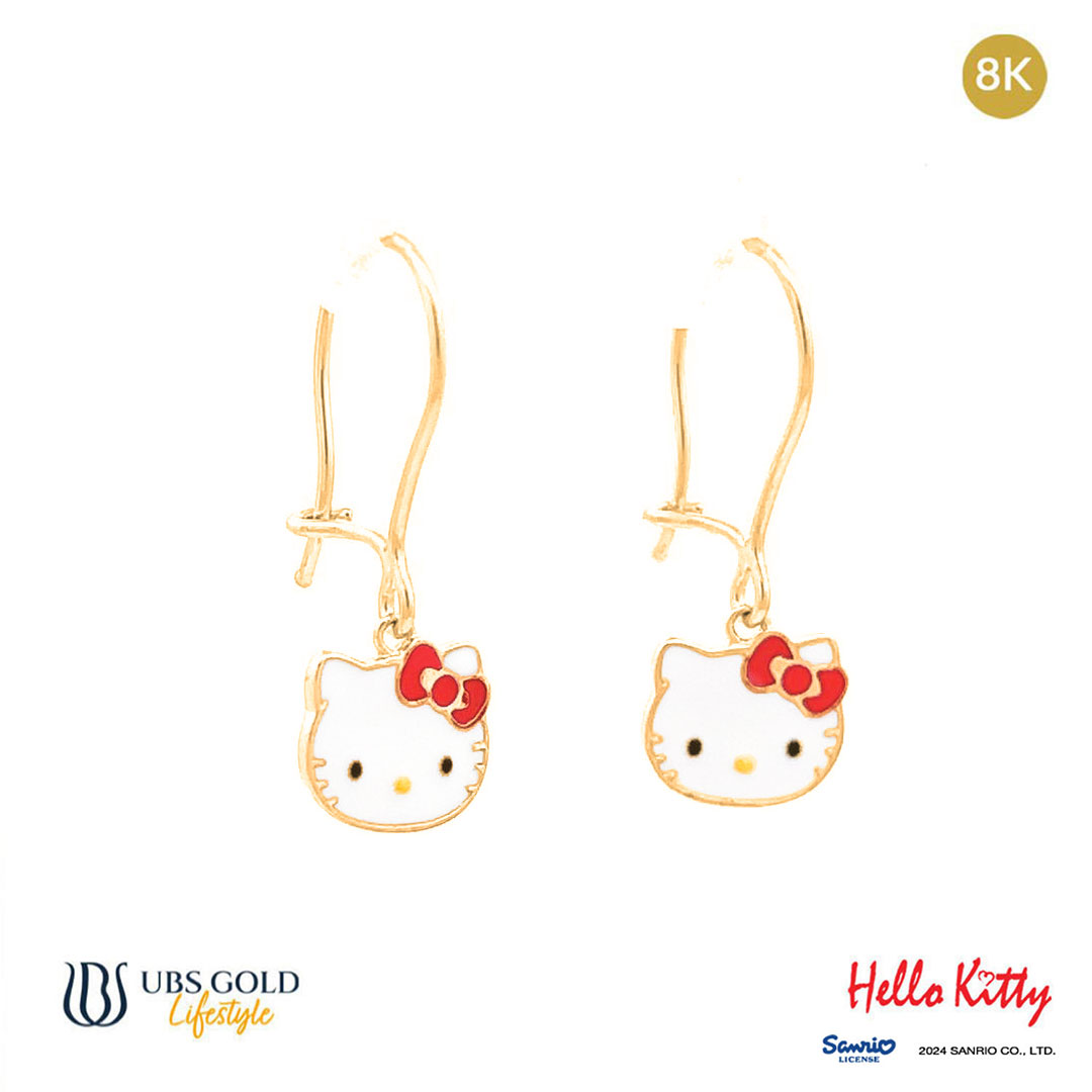UBS Gold Anting Emas Anak Sanrio Hello Kitty - Aaz0034K - 8K