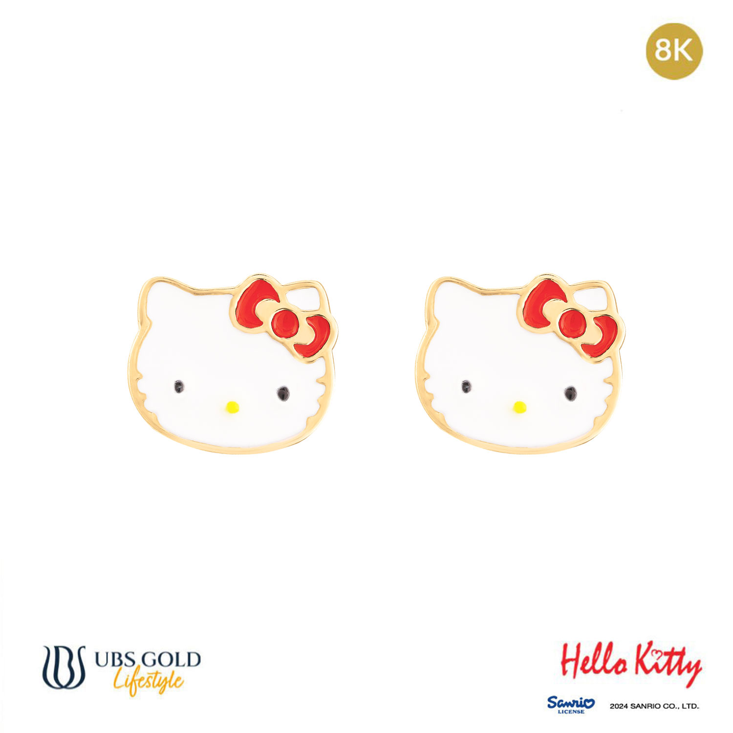 UBS Gold Anting Emas Anak Sanrio Hello Kitty - Awz0001K - 8K
