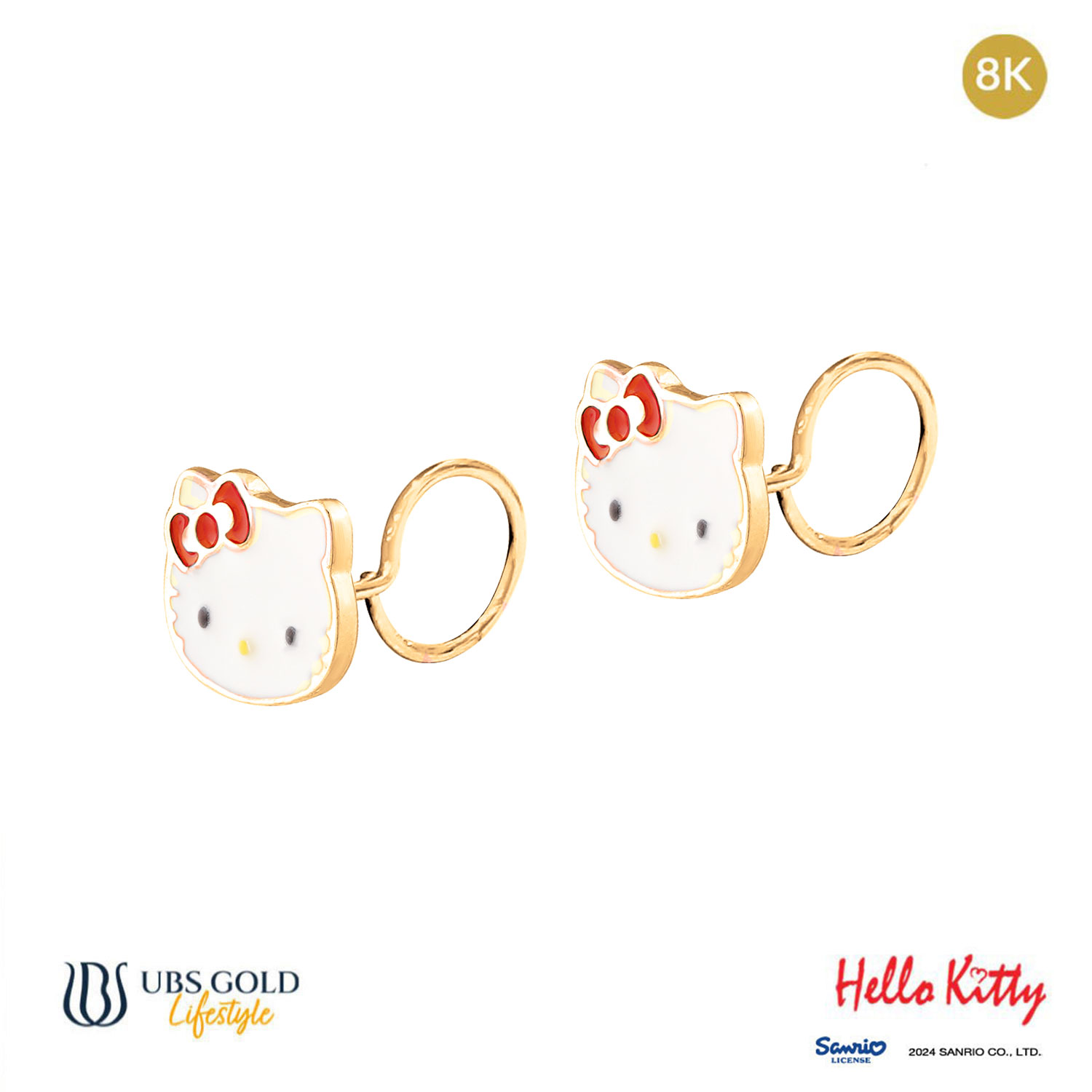 UBS Gold Anting Emas Anak Sanrio Hello Kitty - Awz0001K - 8K