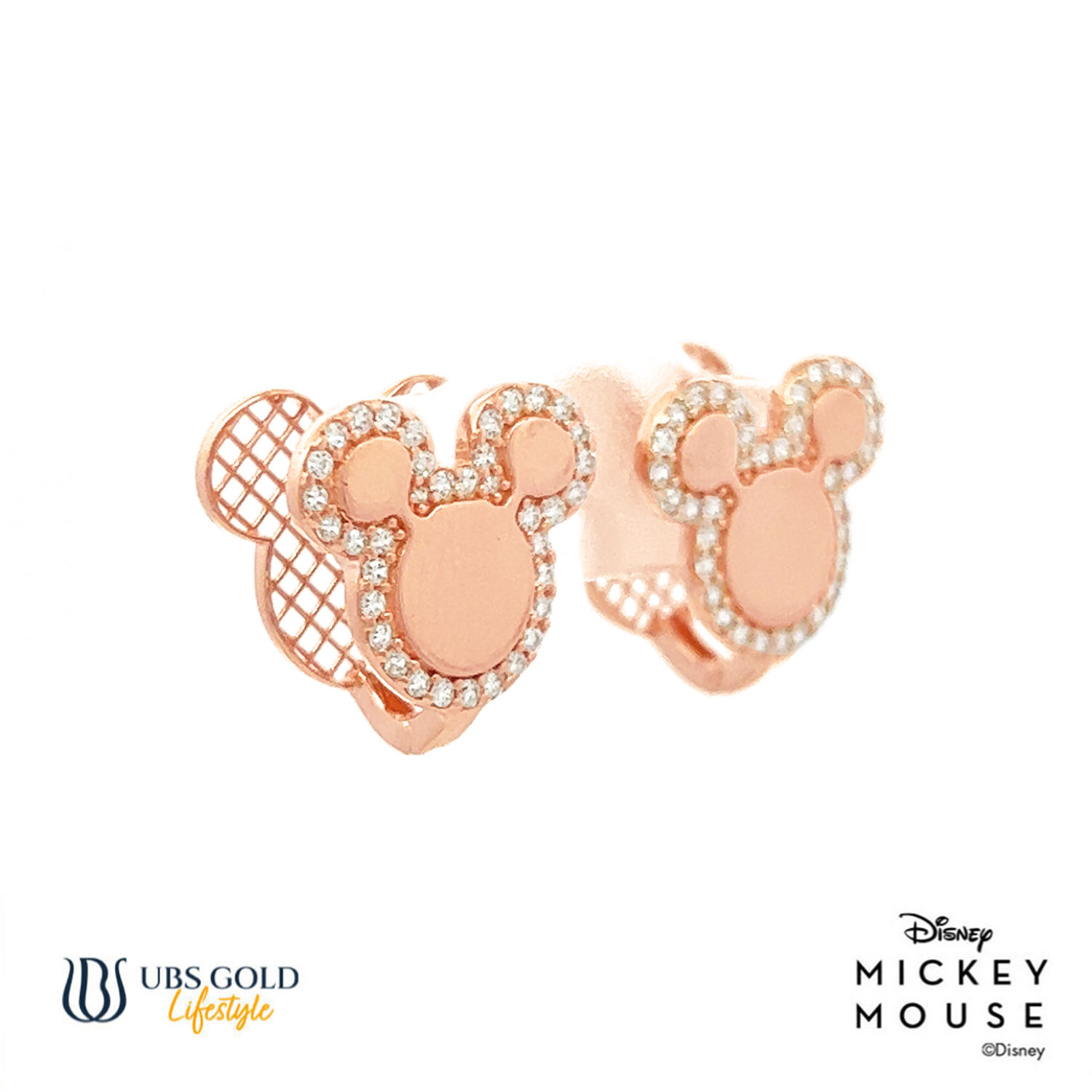 UBS Gold Anting Emas Disney Mickey Mouse - Cay0028 - 17K