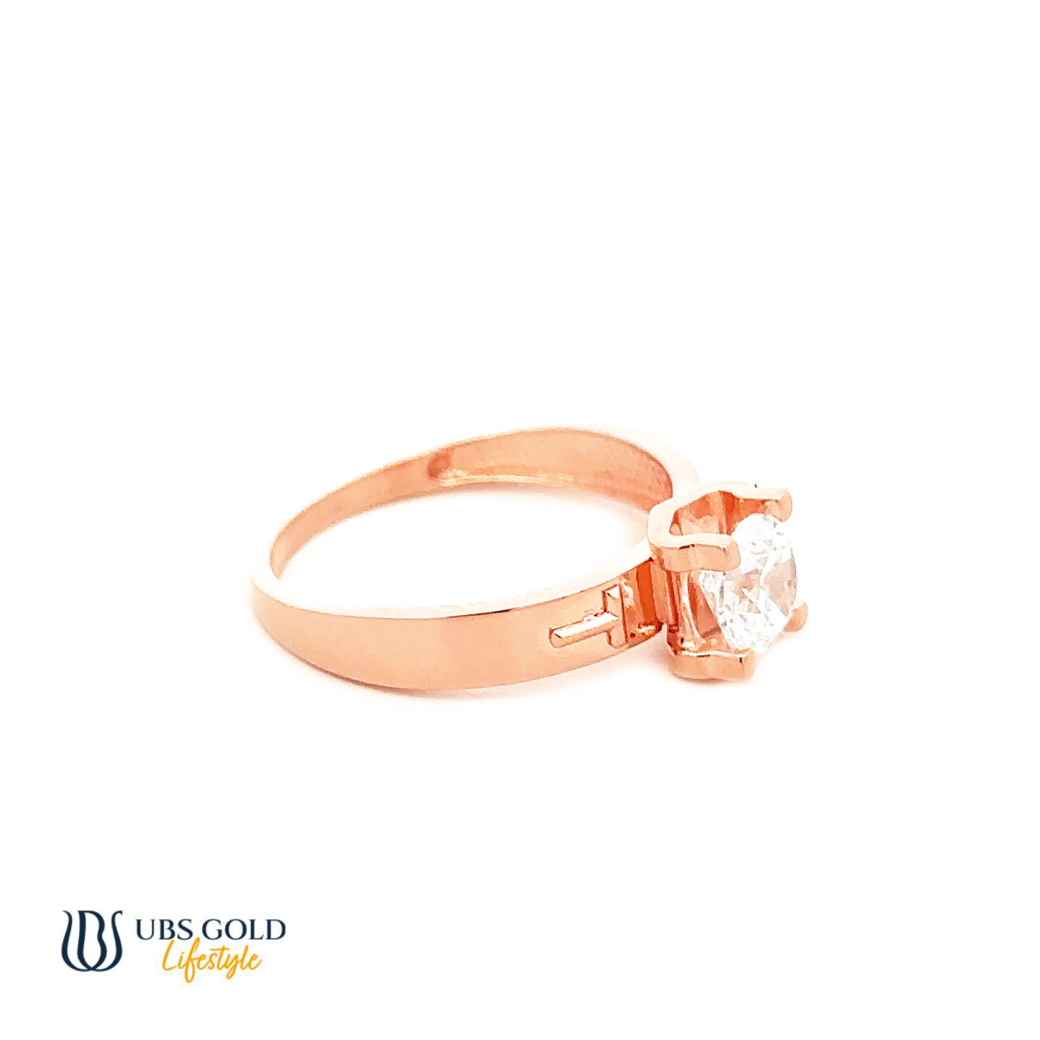 UBS Gold Cincin Emas Solitaire - Cc16832 - 17K