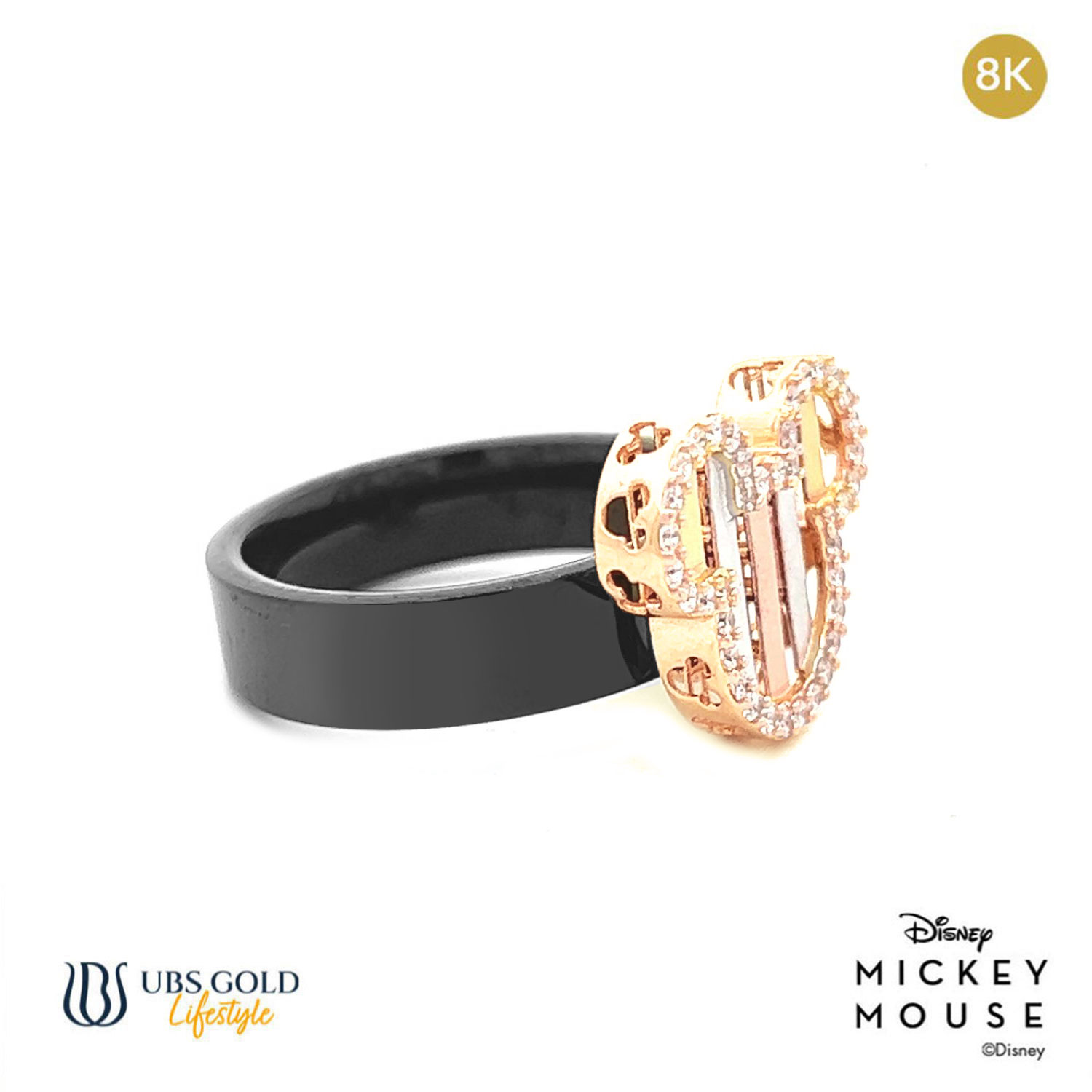 UBS Gold Cincin Emas Disney Mickey Mouse - Ccy0203K - 8K