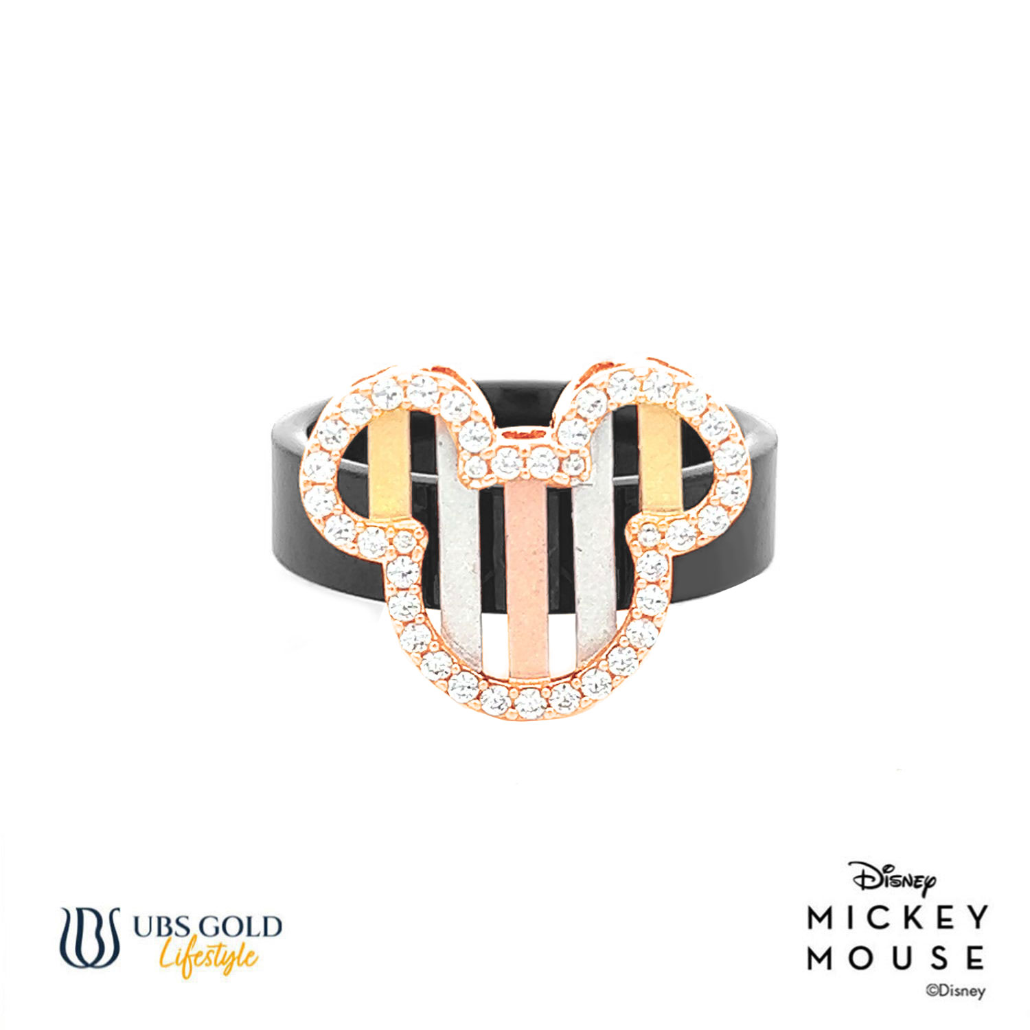 UBS Gold Cincin Emas Disney Mickey Mouse - Ccy0203 - 17K
