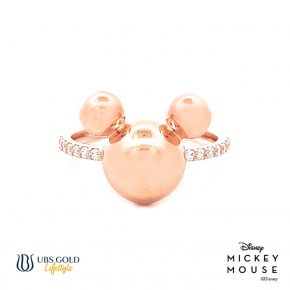 UBS Gold Cincin Emas Disney Mickey Mouse - Ccy0204 - 17K