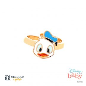UBS Gold Cincin Emas Bayi Disney Donald Duck - Cny0009 - 17K