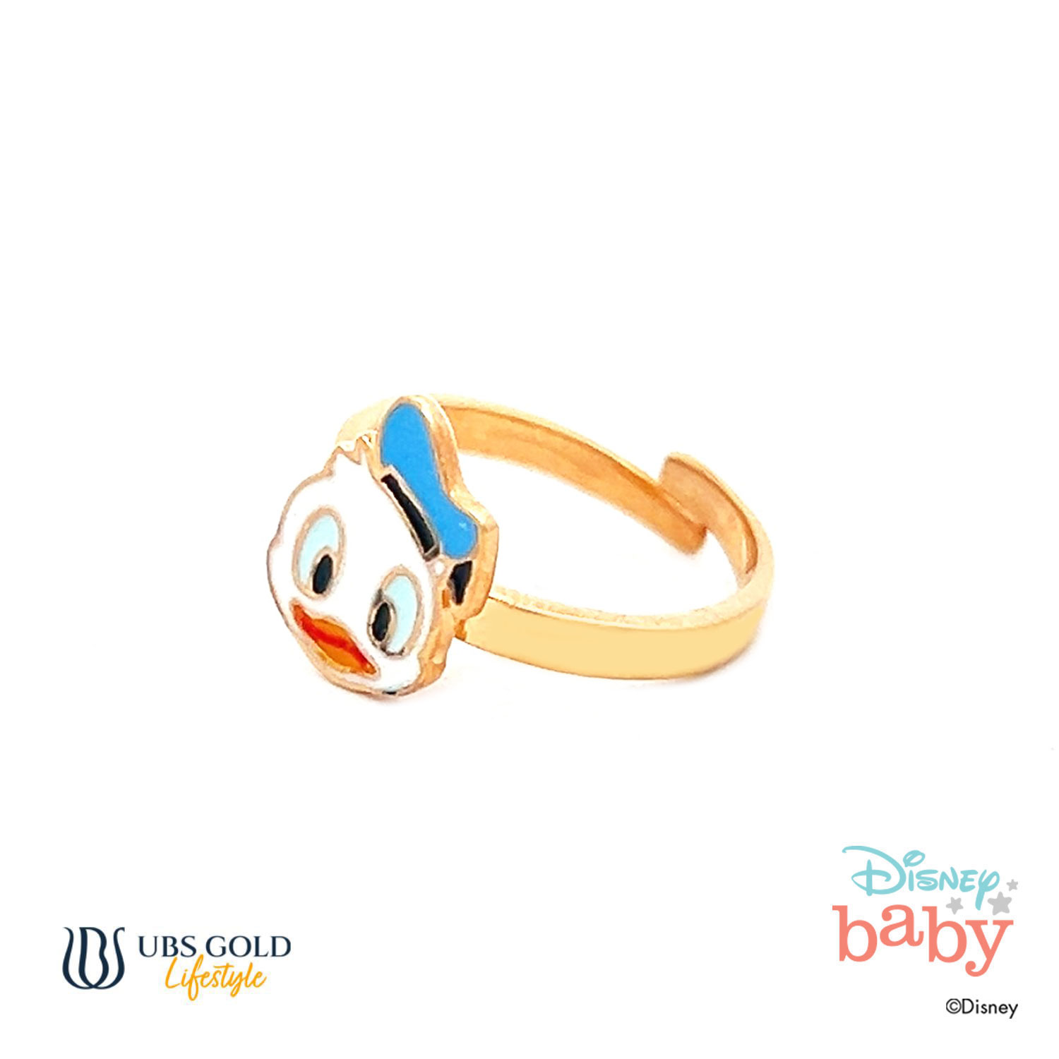 UBS Gold Cincin Emas Bayi Disney Donald Duck - Cny0009 - 17K