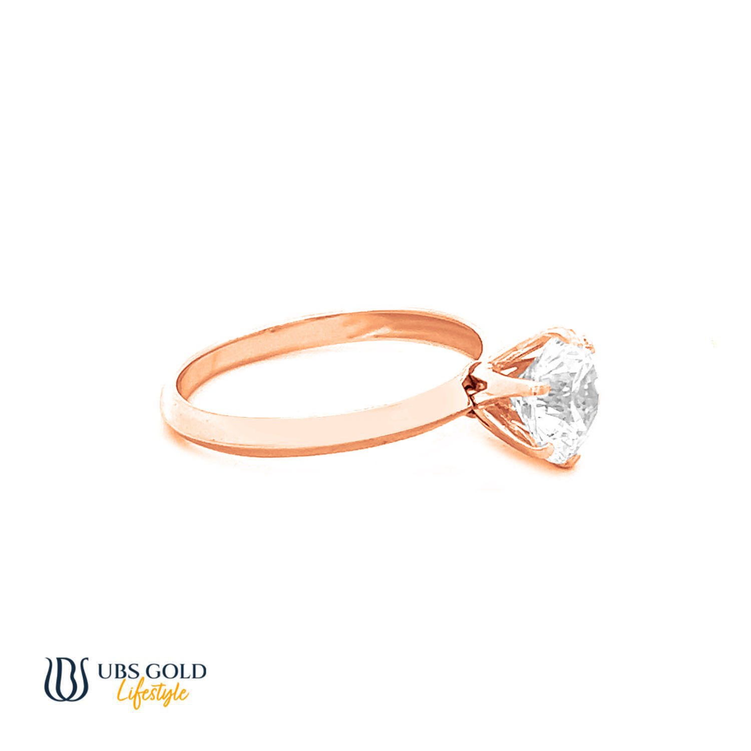 UBS Gold Cincin Emas Solitaire - Ecd1426 - 17K