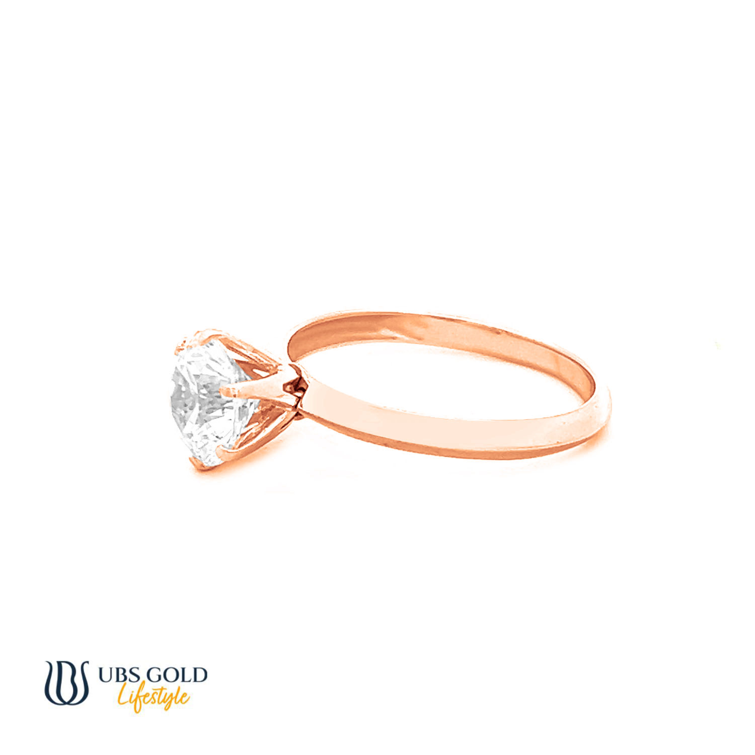 UBS Gold Cincin Emas Solitaire - Ecd1426 - 17K