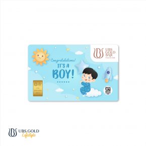 UBS Gold Logam Mulia New Born Baby Boy 1 Gr