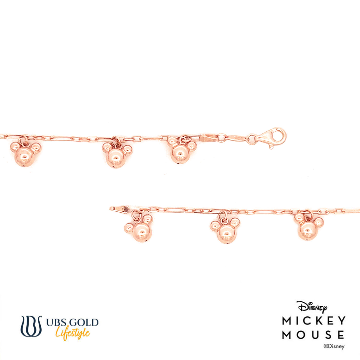 UBS Gold Gelang Emas Disney Mickey Mouse - Kgy0099G - 17K