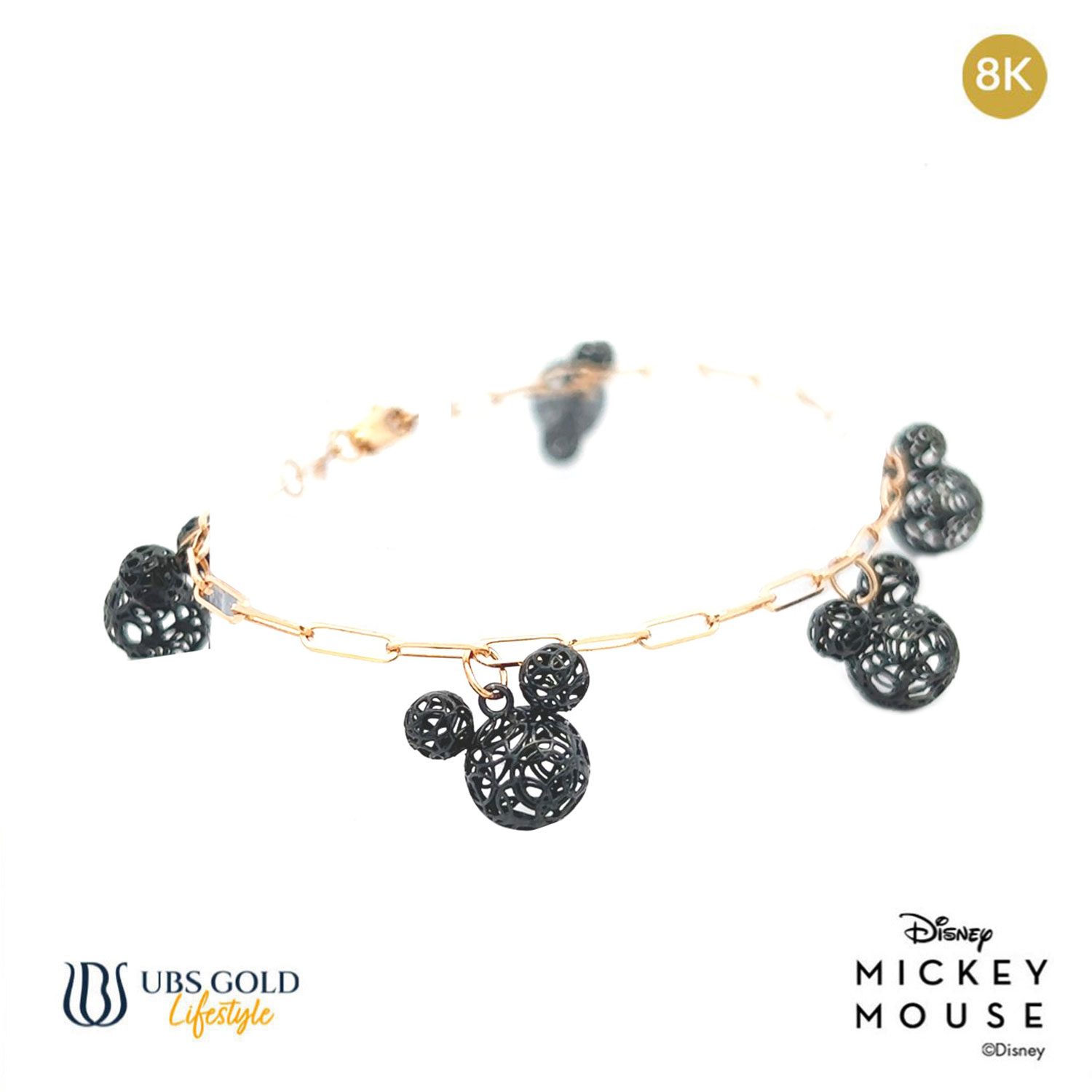 UBS Gold Gelang Emas Disney Mickey Mouse - Kgy0110K - 8K