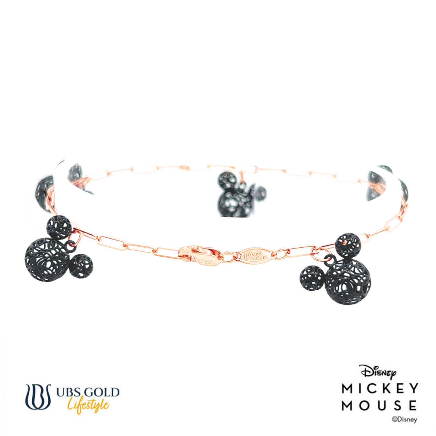 UBS Gold Gelang Emas Disney Mickey Mouse - Kgy0110 - 17K