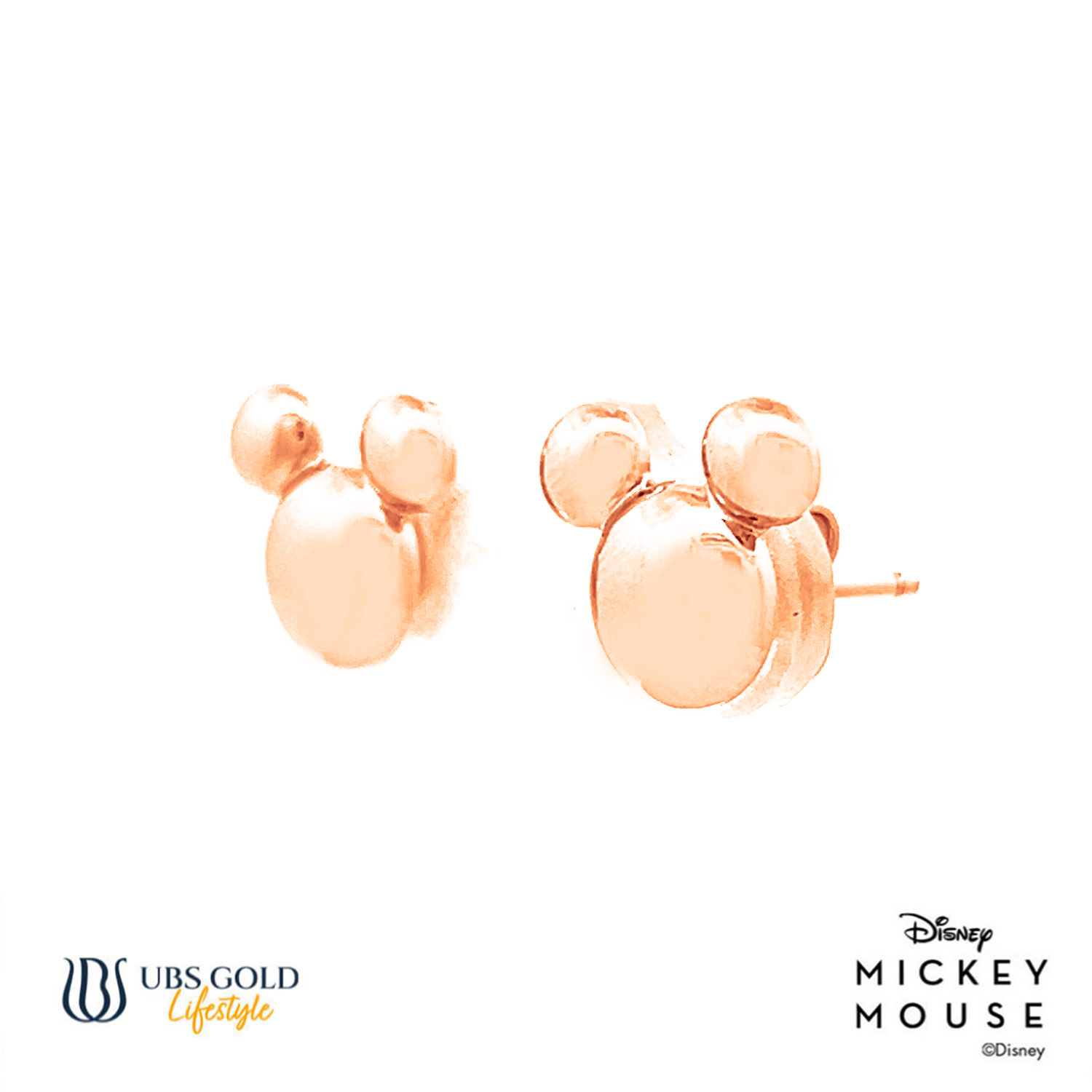 UBS Gold Anting Emas Disney Mickey Mouse - Awy0026 - 17K