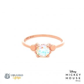 UBS Gold Cincin Emas Disney Aurora Mickey Mouse - CCY0108- 17K