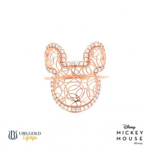 UBS Gold Cincin Emas Disney Mickey Mouse - Ccy0200 - 17K