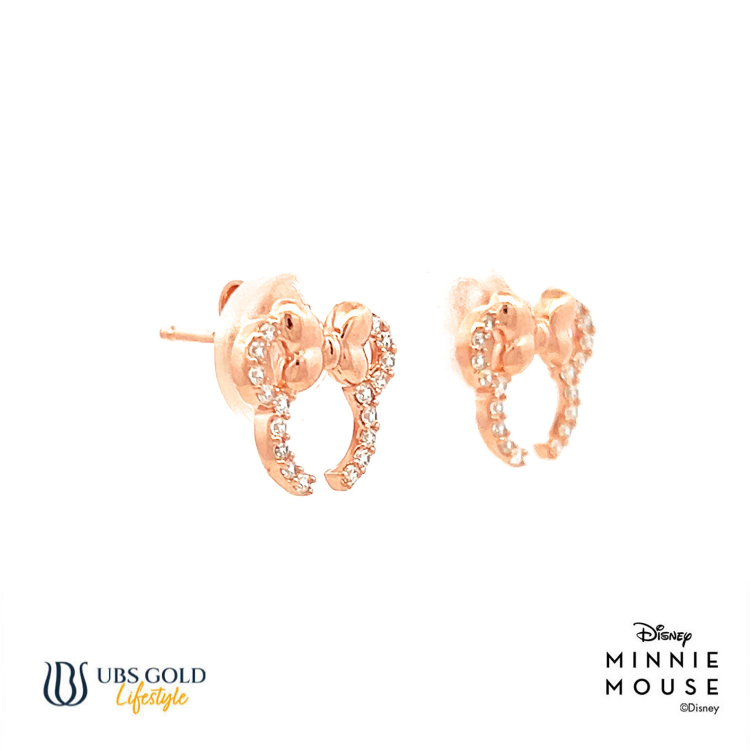 UBS Gold Anting Emas Disney Minnie Mouse - Cwy0052 - 17K