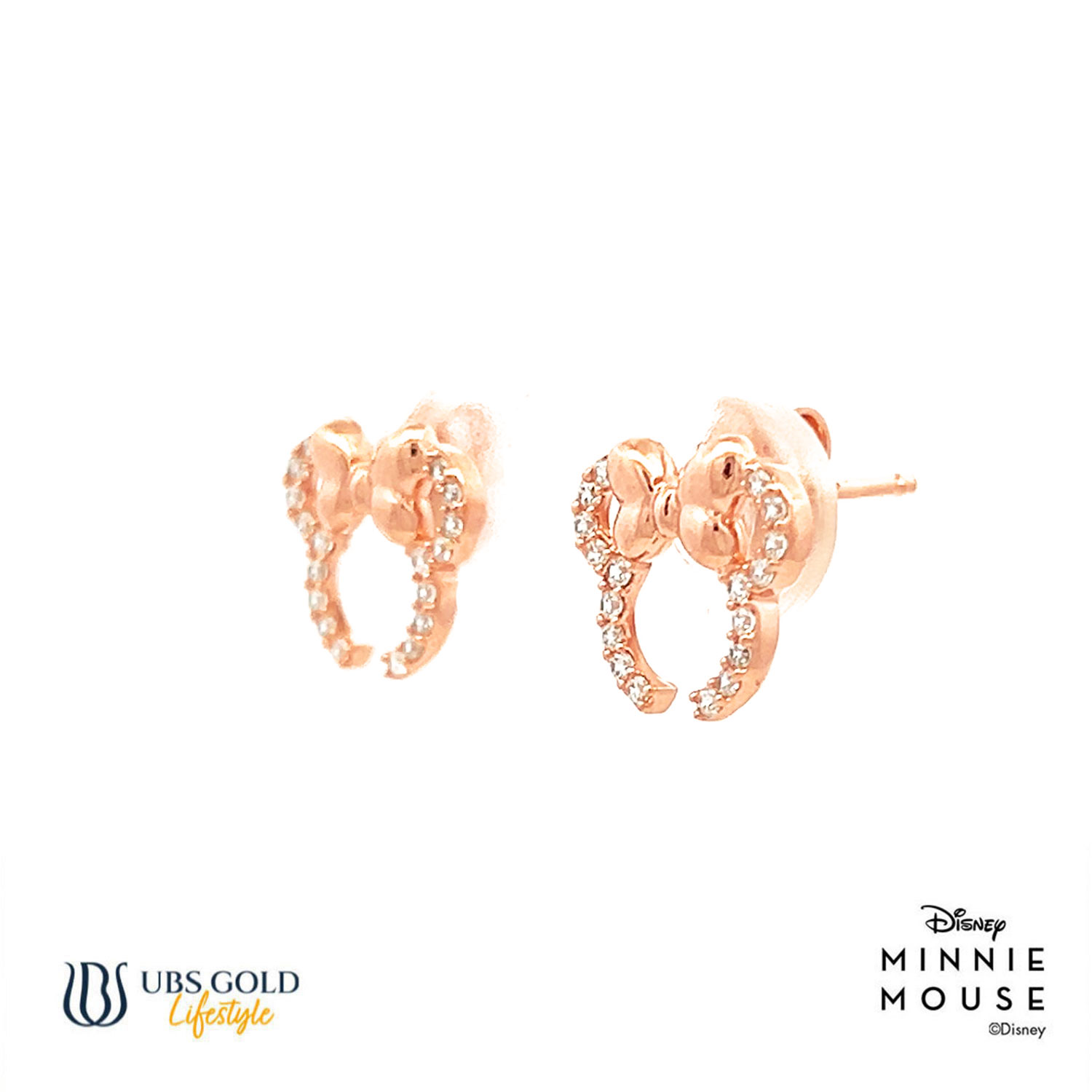 UBS Gold Anting Emas Disney Minnie Mouse - Cwy0052 - 17K