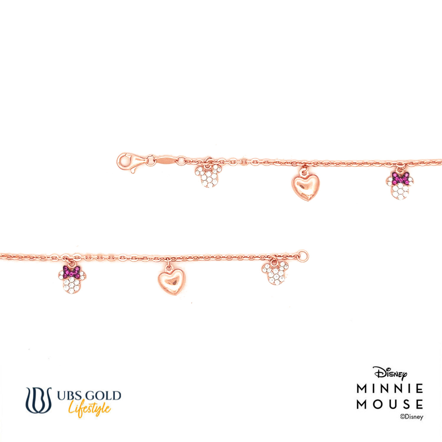 UBS Gold Gelang Emas Anak Disney Mickey Minnie Mouse - Hgy0001 - 17K