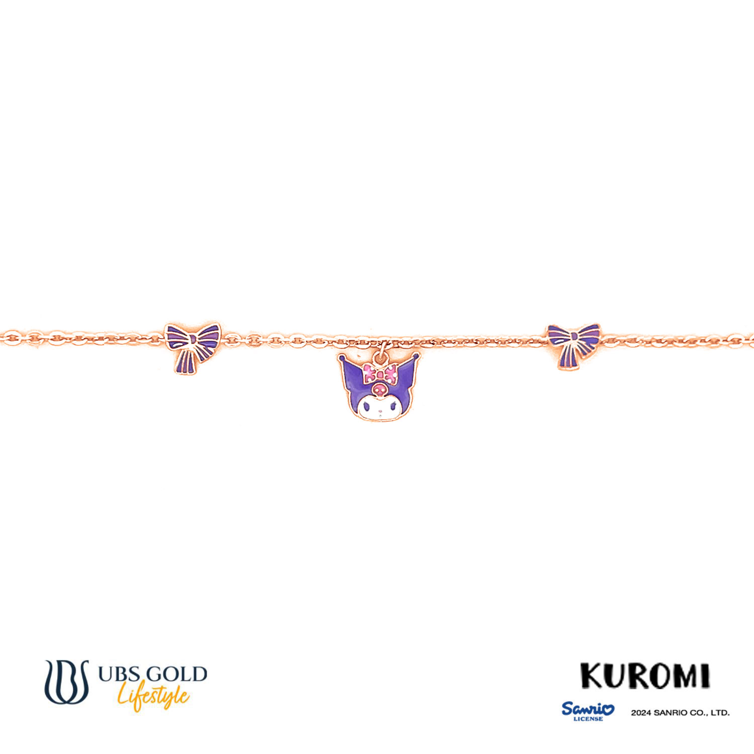 UBS Gold Gelang Emas Anak Sanrio Kuromi - Hgz0077 - 17K