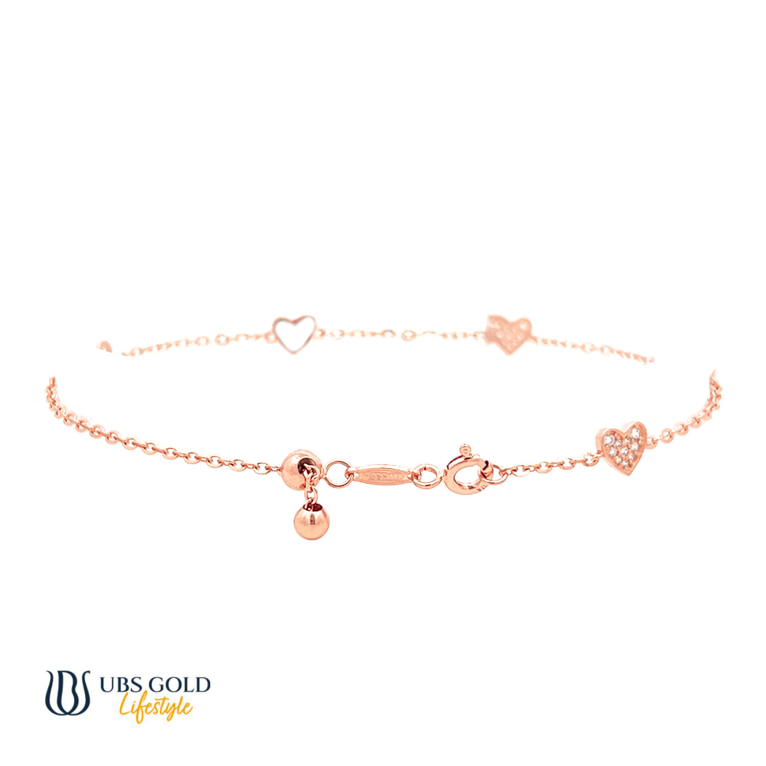 UBS Gold Gelang Emas Millie Molly - KGV7007 - 17K