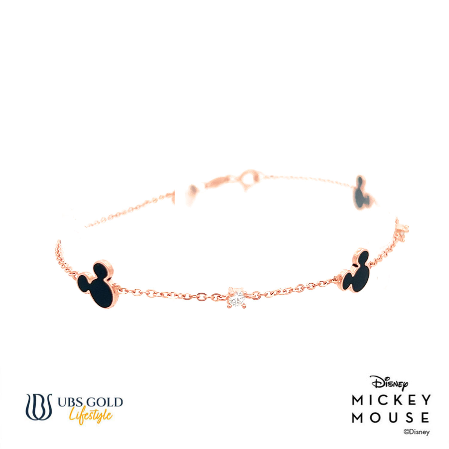 UBS Gold Gelang Emas Disney Mickey Mouse - Kgy0114 - 17K