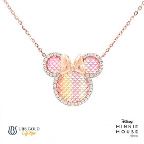 UBS Gold Kalung Emas Disney Minnie Mouse Rainbow - Kky0490 - 17K