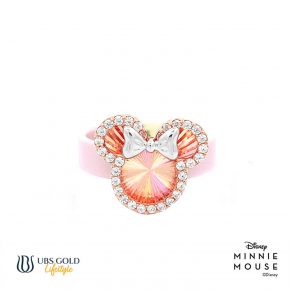 UBS Gold Cincin Emas Disney Minnie Mouse Rainbow - Ecy0005P - 17K