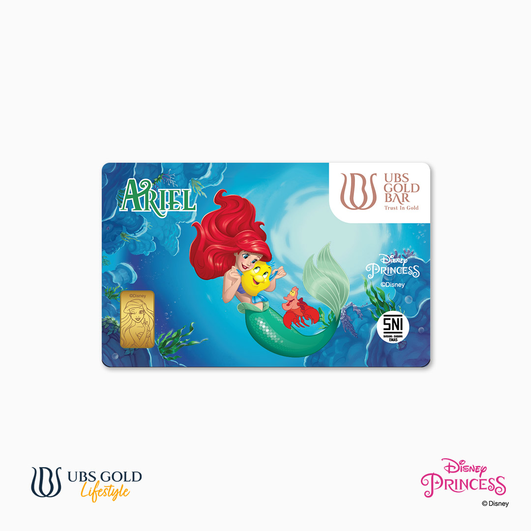 UBS Gold Logam Mulia Disney Princess Ariel 1 Gr